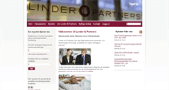 Desktop Screenshot of linderpartners.se