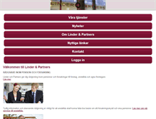 Tablet Screenshot of linderpartners.se